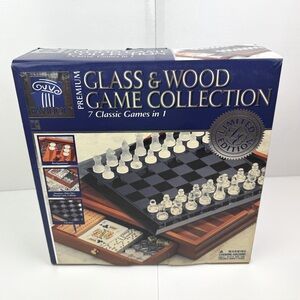 Pavilion Premium Glass & Wood Game Collection Limited Edition 7 Class Games New